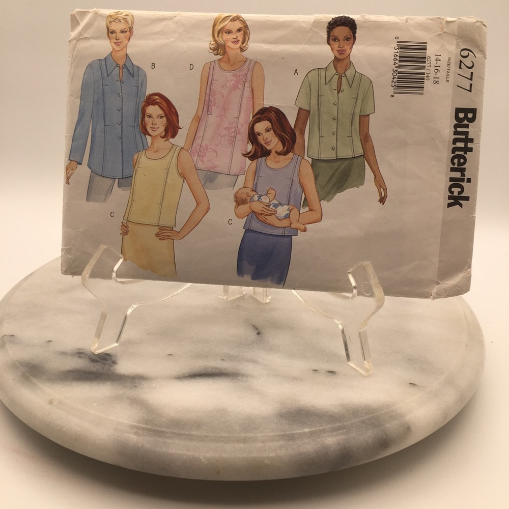 Vintage BUTTERICK PATTERN #6277 - Maternity Nursing Top/Tank
